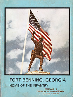 GGA Image ID # 13e4129502 Front Cover, Fort Benning Basic Training Yearbook 1982 Company C, 7th Battalion, 1st Infantry Training Brigade.