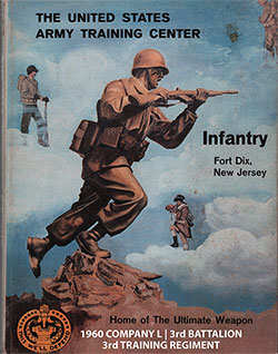 GGA Image ID # 13e03e7024 Front Cover, Fort Dix Basic Training Yearbook 1960 Company L, 3rd Battalion, 3rd Training Regiment.