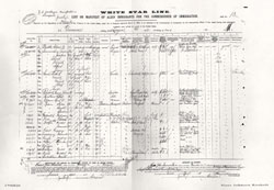 GGA Image ID # 2326a23192 List No. 13 of a Manifest from the White Star Line SS Germanic, 2 April 1902.
