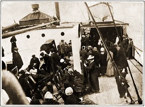 RMS Titanic Images - Survivors on the Carpathia