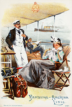 GGA Image ID # 2325a443f7 SS Deutschland Dinner Menu Cover, 21 September 1901.