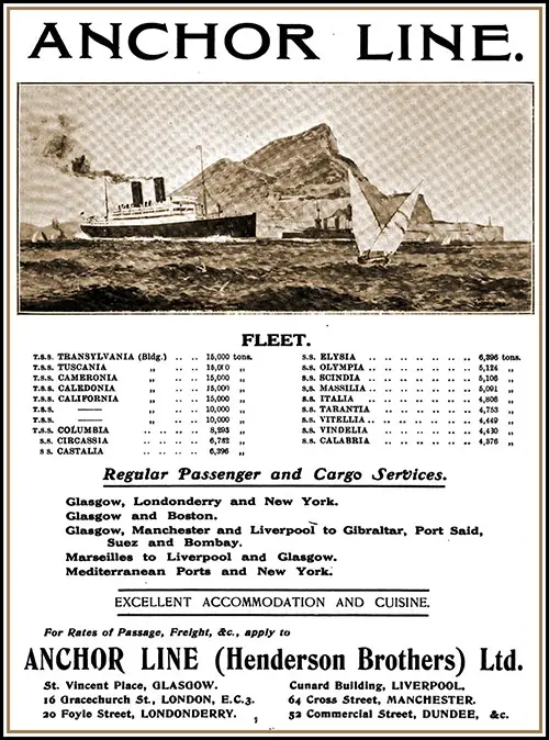 Anchor Line Steamship Company Archival Collection