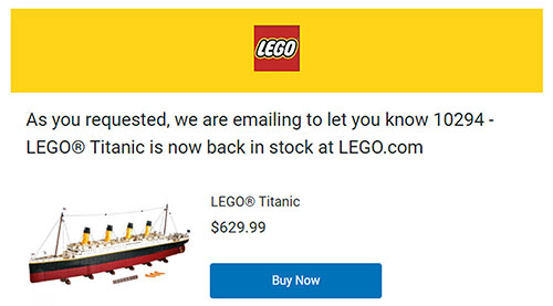 LEGO® Titanic - Build Your Own Ship of Dreams - 2021